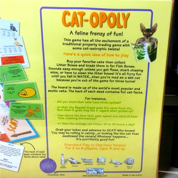 CAT-OPOLY BOARD GAME - Picture 3 of 4